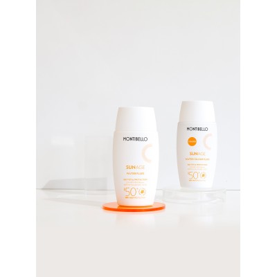 Protector Solar Facial Water Fluid SPF 50 Sunage 50ml Montibello